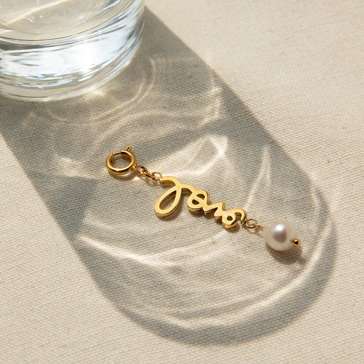 STAINLESS STEEL LETTER WITH DIAMOND DIY PENDANT_CWMM4682