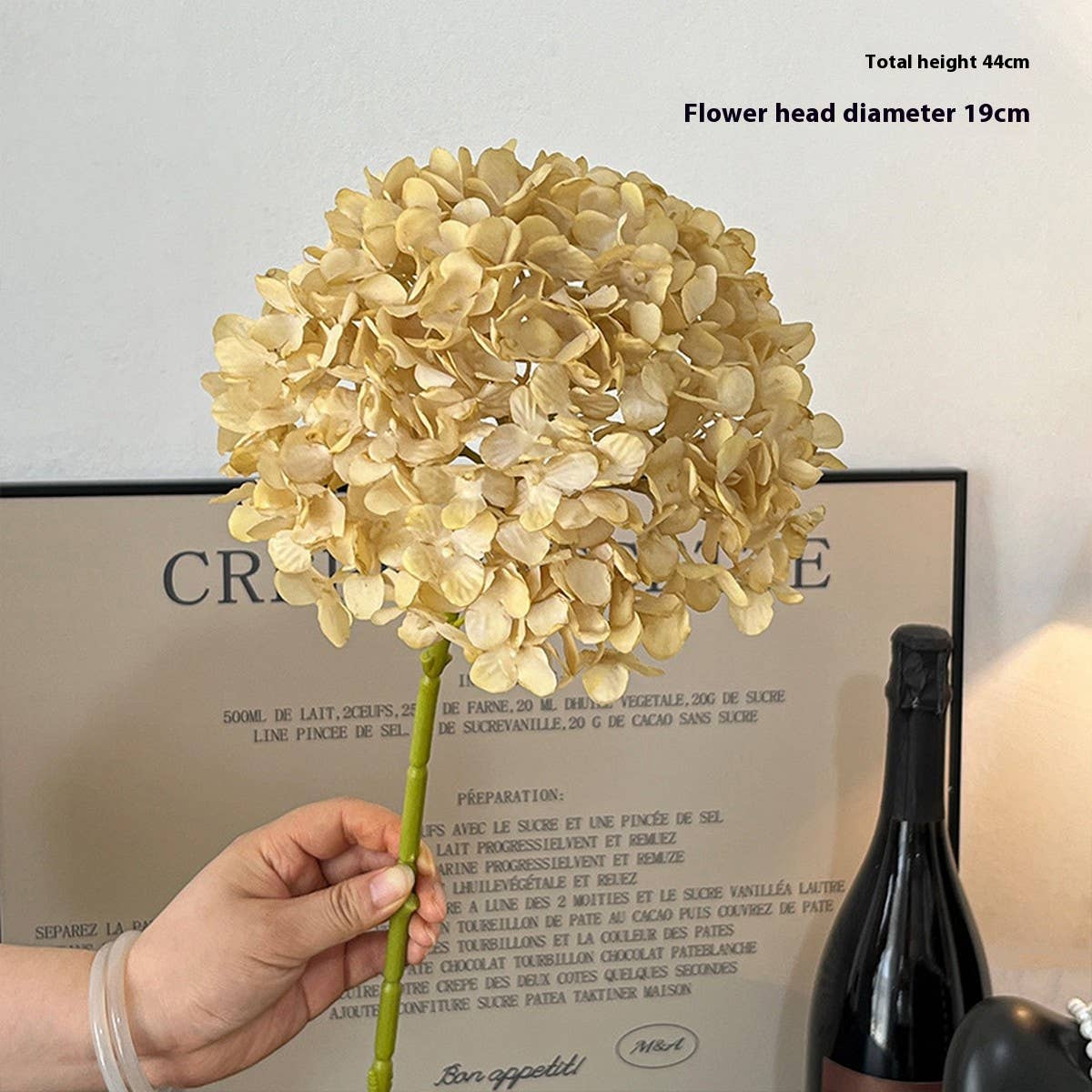 Autumn Vintage Single Stem Burnt Edge Hydrangea_CWMM6480