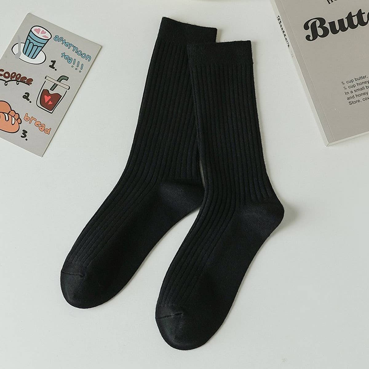 2024 NEW SOLID COLOR SIMPLE MIDDLE TUBE SOCKS_CWMS1061