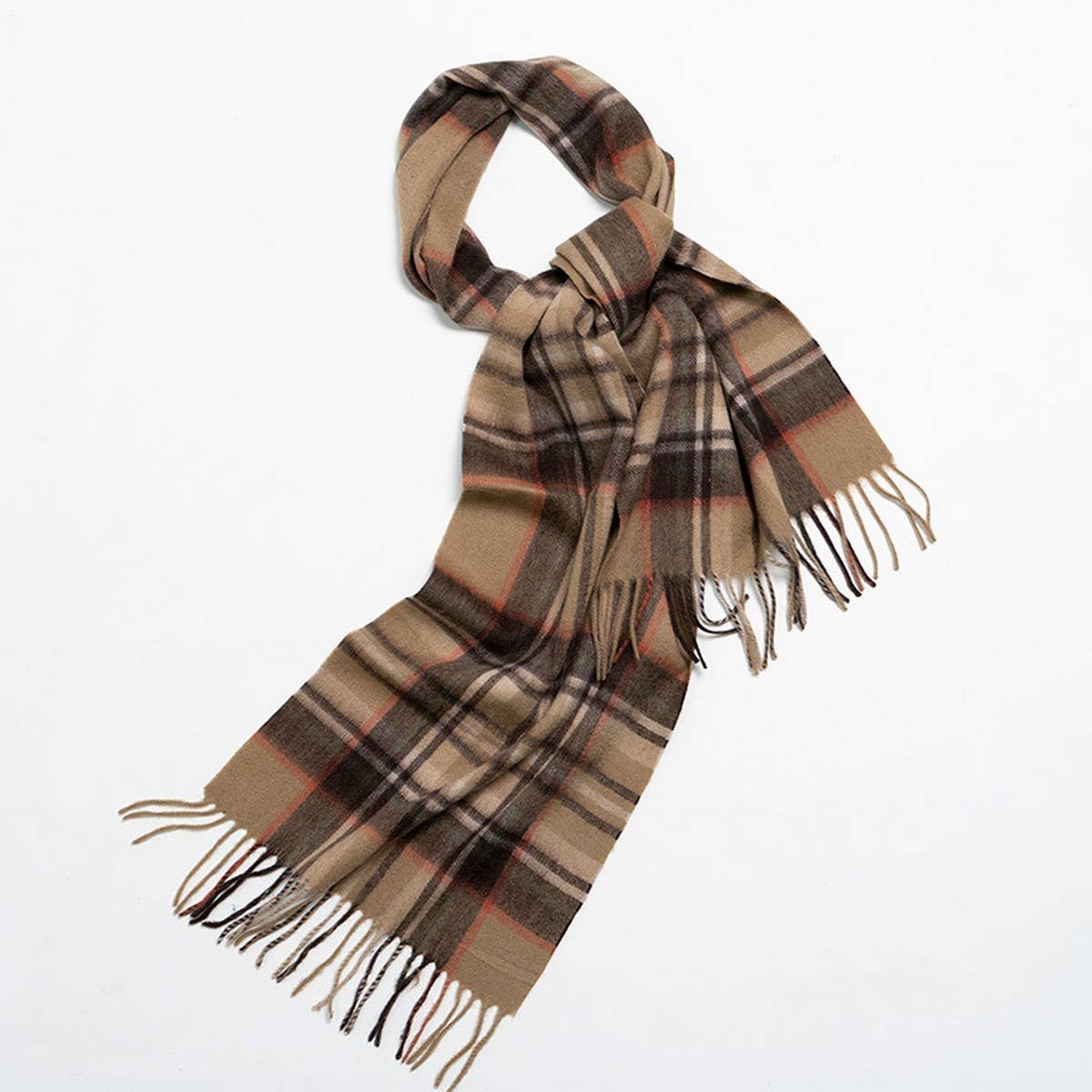 Nordic Plaid Wool Scarf ??Warm Winter Couple Wrap_CWASC2357