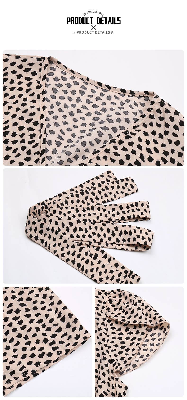 V neck leopard print plus-size dress_CWDSD3402