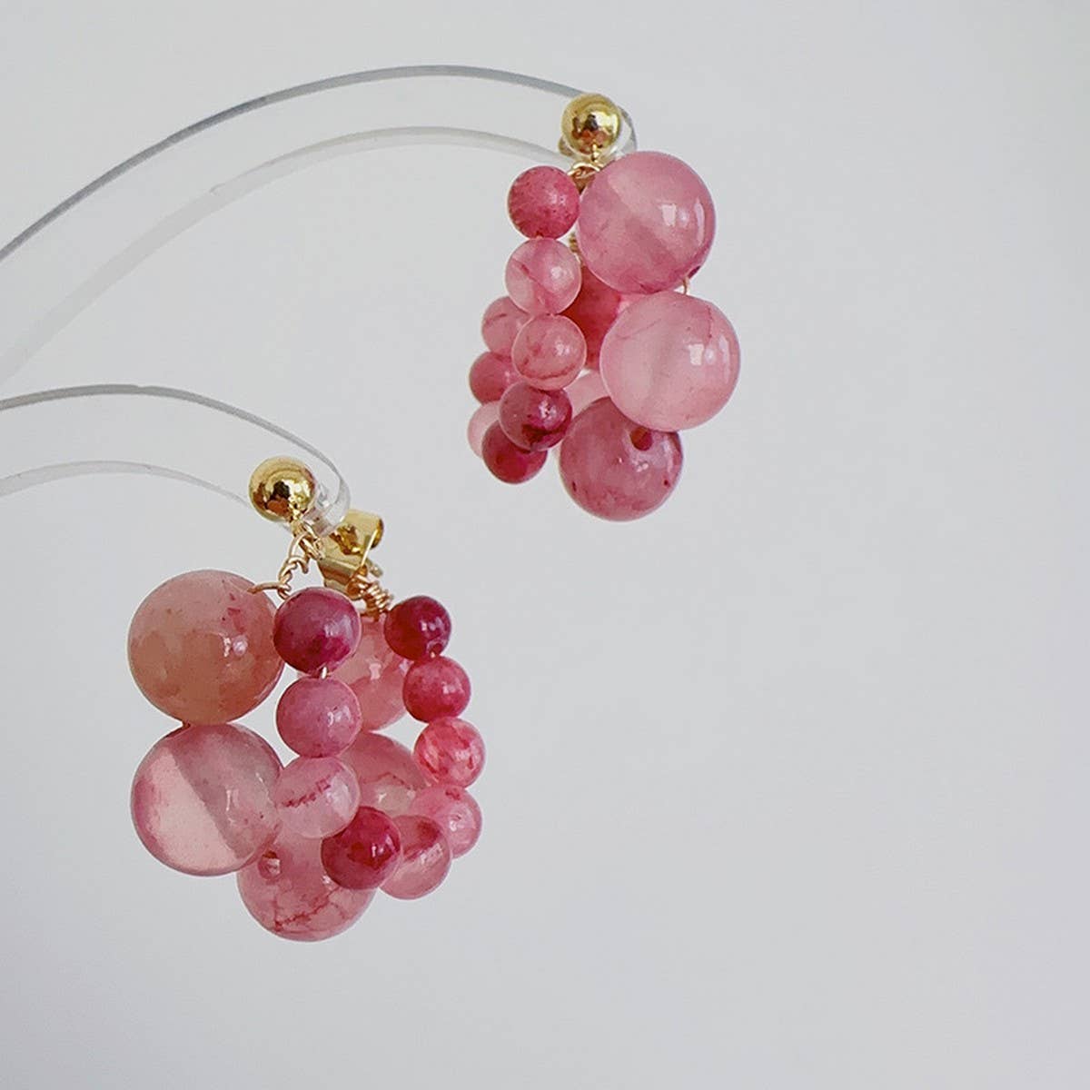 SALTY OR SWEET FLESHY GRAPE BOBO EARRINGS