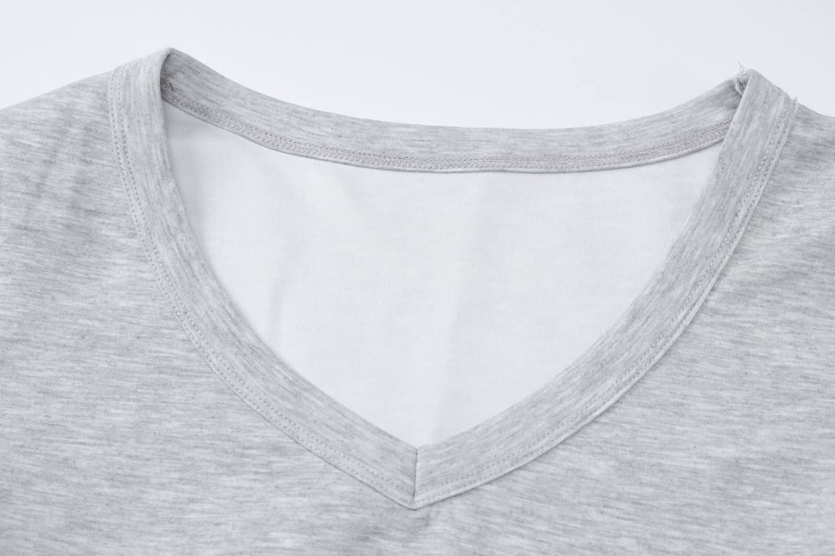 Solid-color long-sleeved flared trousers set