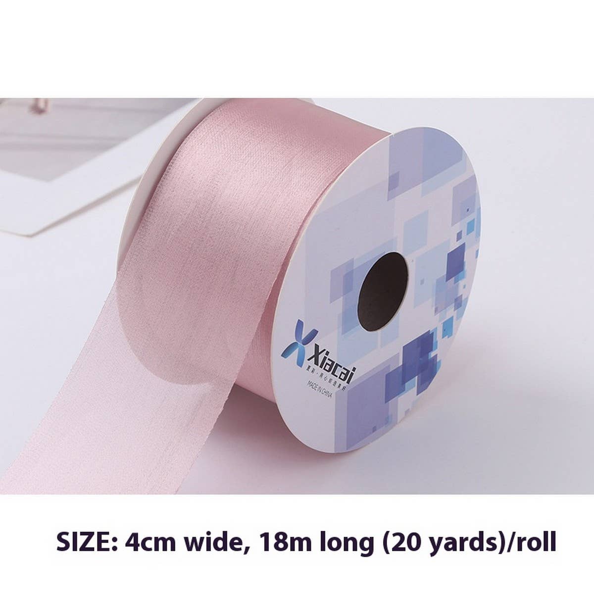 GOLD SATIN FROSTED RIBBON DECORATIVE RIBBON