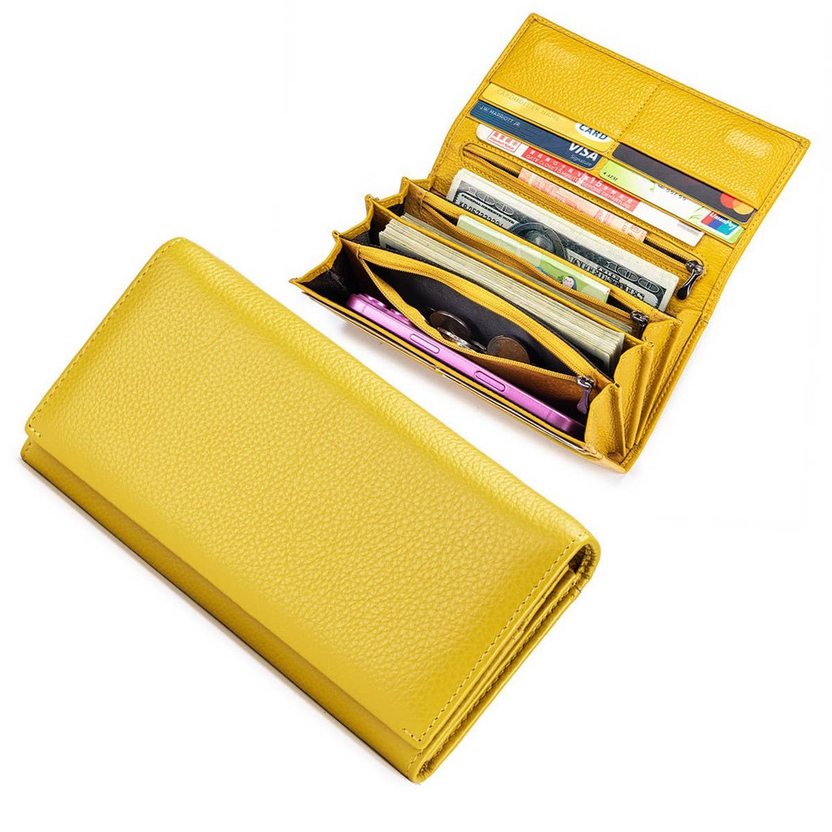 Women¡¯s Leather Long Wallet ? Large Capacity_CUAB00401