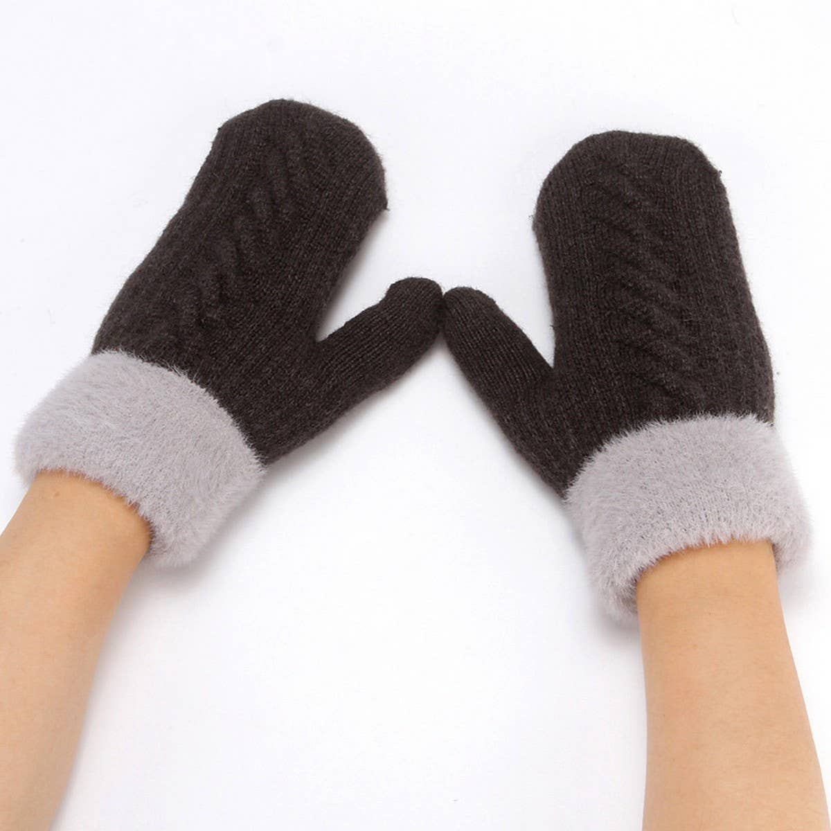 WINTER CUTE SOLID COLOR WARM KNITTED GLOVES_CWAG0264