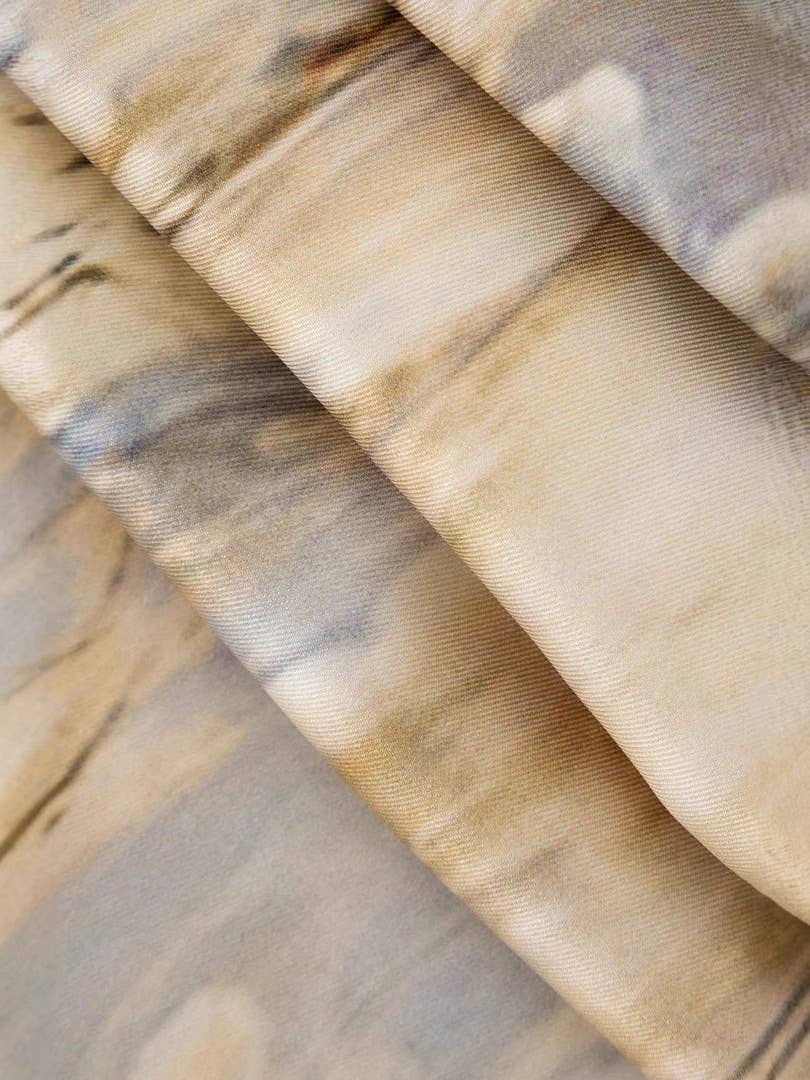 Retro printed wide-leg straight-leg pants