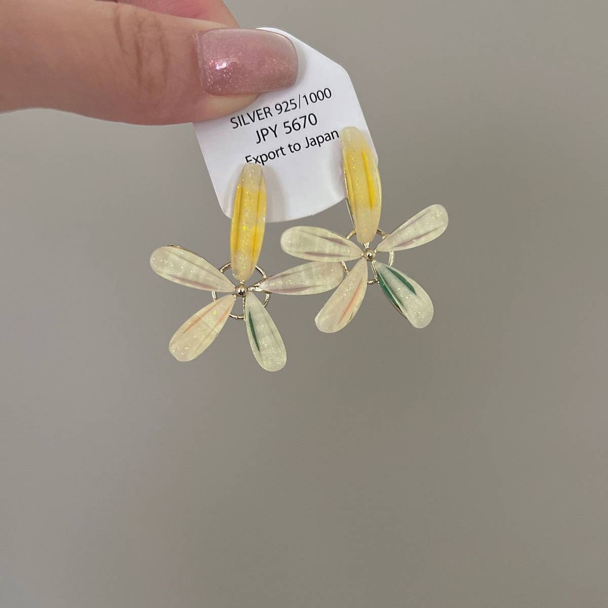 CRYSTAL JASMINE FLOWER EARRINGS