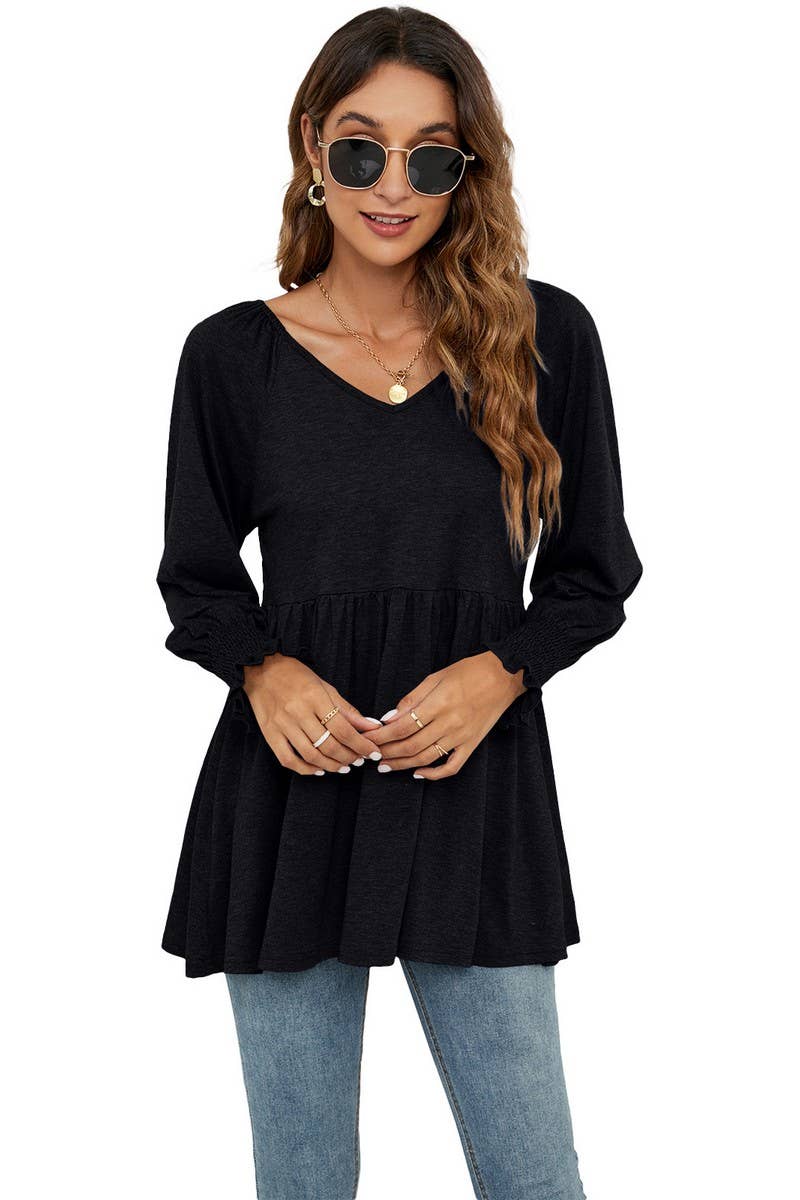 WOMEN SOLID TUNIC SHIRT_CWTSTL0794