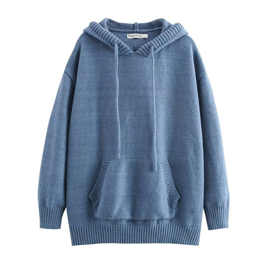 STYLISH CASUAL BAGGY SLIMMING HOODED SWEATER
