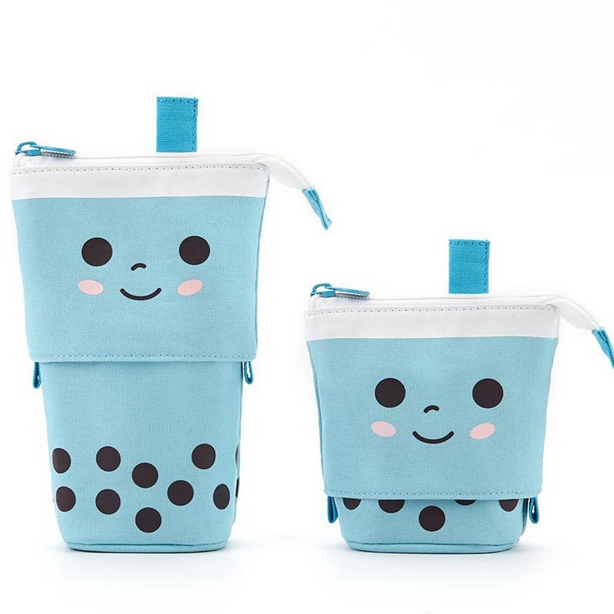 CUTE MILK TEA RETRACTABLE PULL-DOWN PENCIL BAG