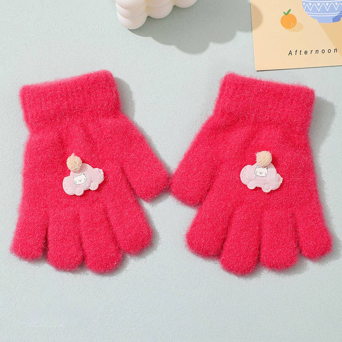 CWAG00584_KIDS WINTER WARM FULL FINGER KNIT GLOVES
