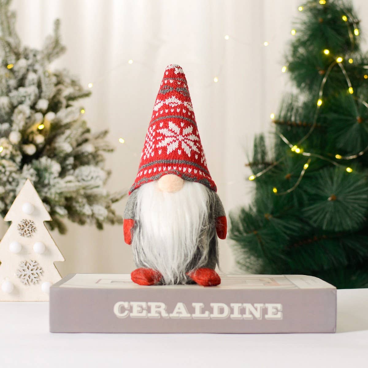 CHRISTMAS DECORATIONS HEART RUDOLPH ORNAMENTS