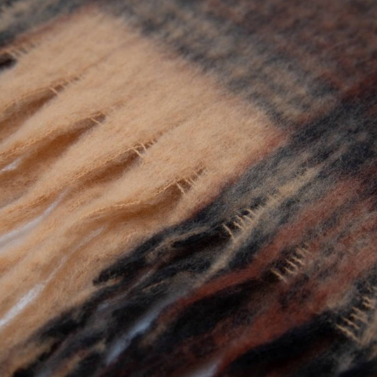 Coffee Melange Scarf ? Thick Winter Shawl Wrap