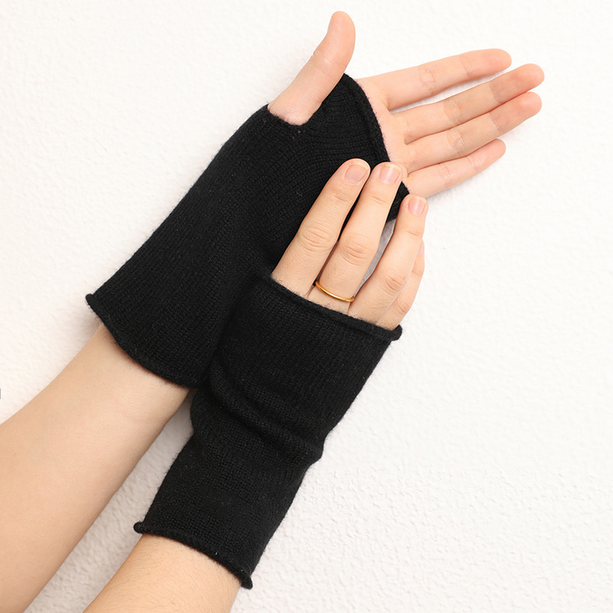 2-in-1 Cashmere Gloves ??Full Finger Touchscreen_CWAG0530