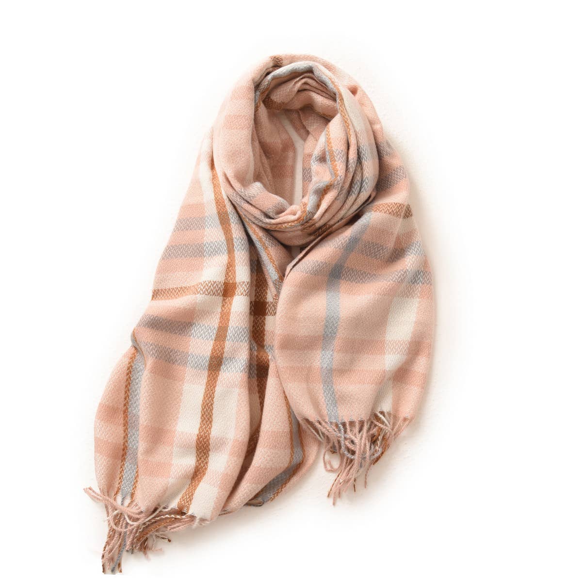 Thick Plaid Shawl Scarf ? Soft Warm Wrap for Women