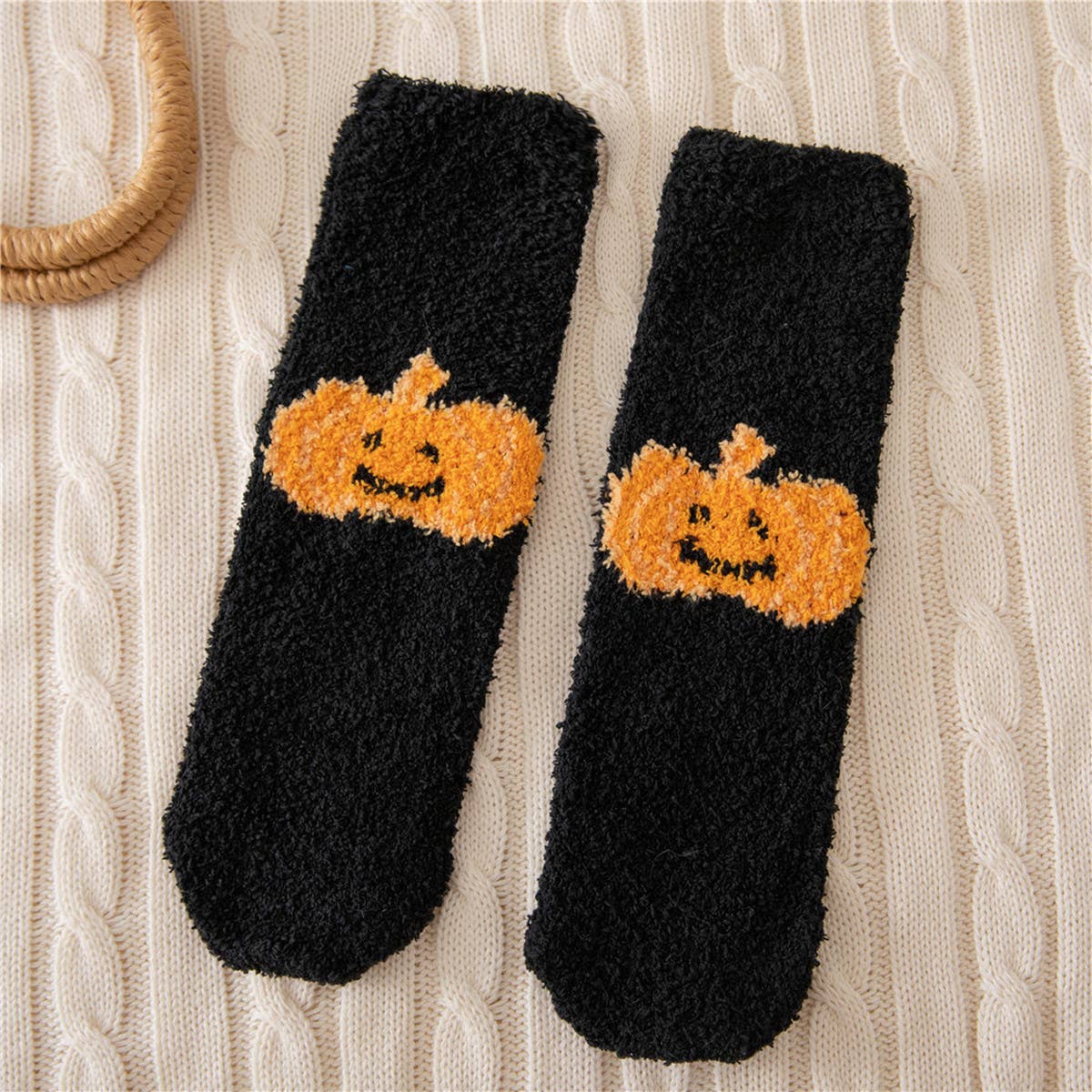 HALLOWEEN THICKENED CORAL FLEECE SOCKS
