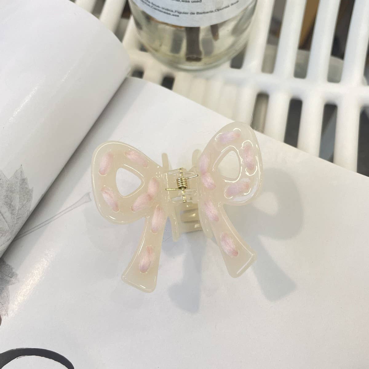 CWAHA1516_CUTE BOW HAIR CLAW CLIP