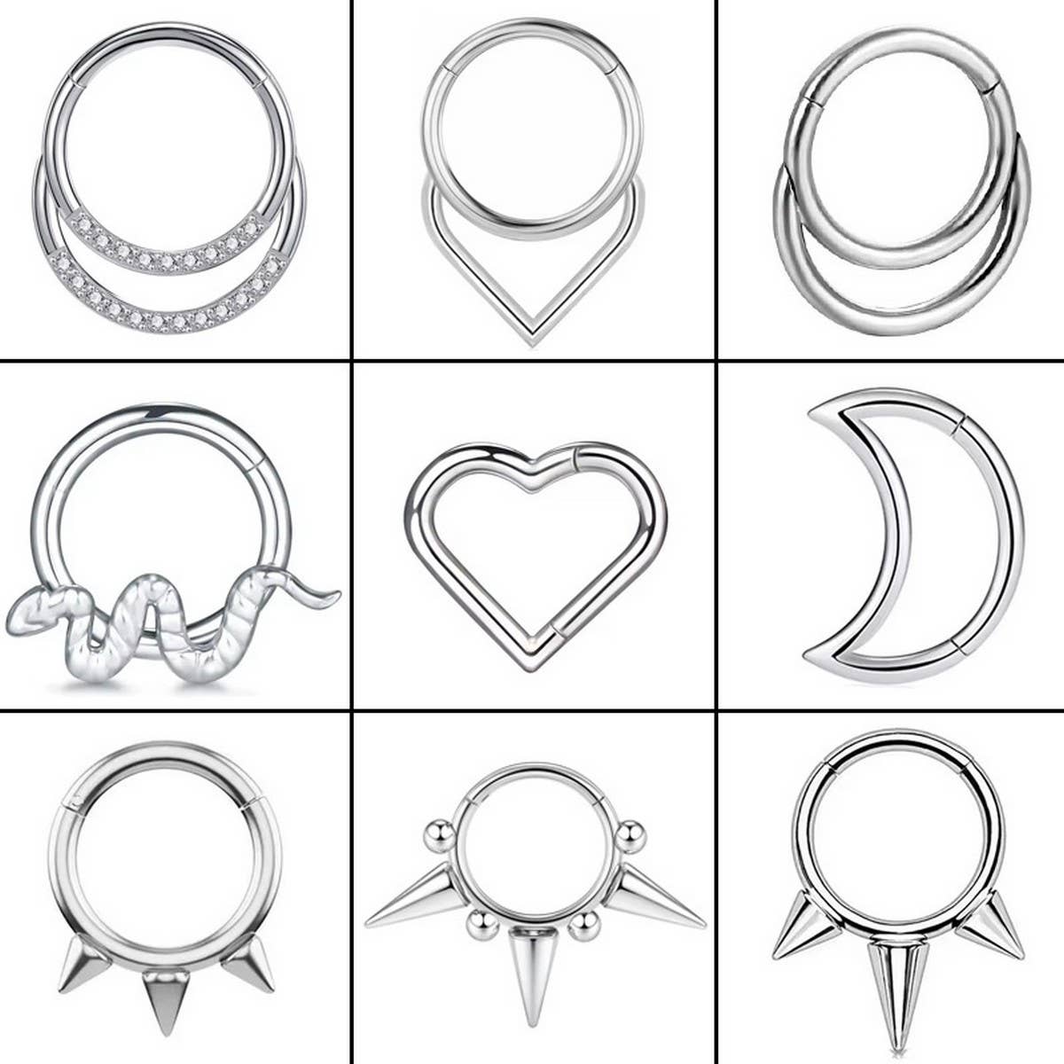 Titanium Cone Stud Seamless Nose Piercing