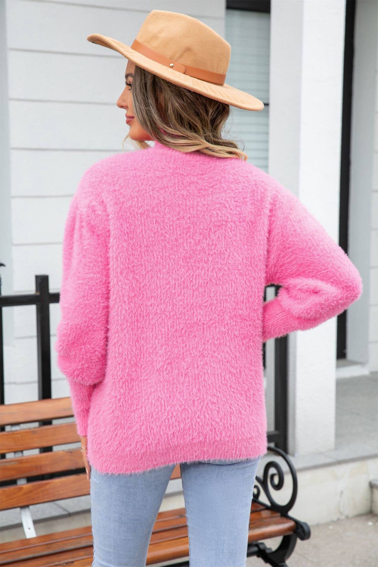 CWOSWL1036_Turtle Neck Long Sleeve Pullover Sweater