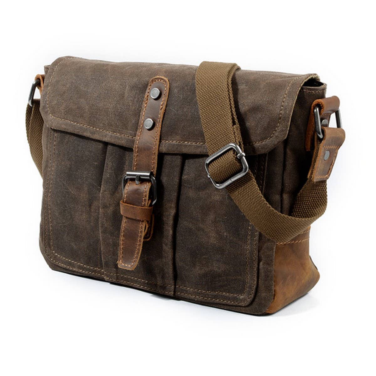 New Vintage Canvas Waterproof Satchel for Men_CWAB5558
