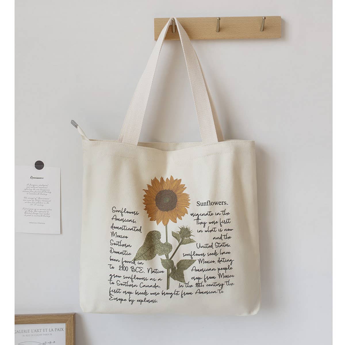 Vintage Canvas Tote Bag for School and Daily Use_CWAB5620