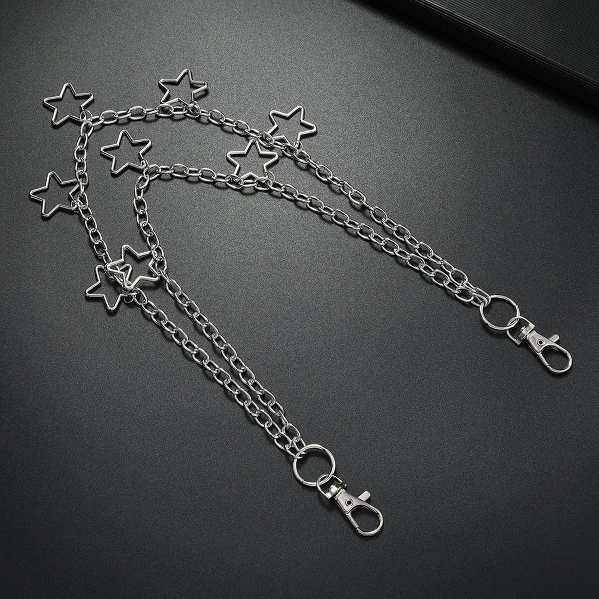 METAL FIVE-POINTED STAR PENDANT TROUSER CHAIN