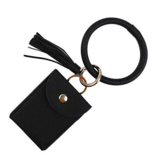 Personalized PU Keychain Bangle Wallet_CWAB5004