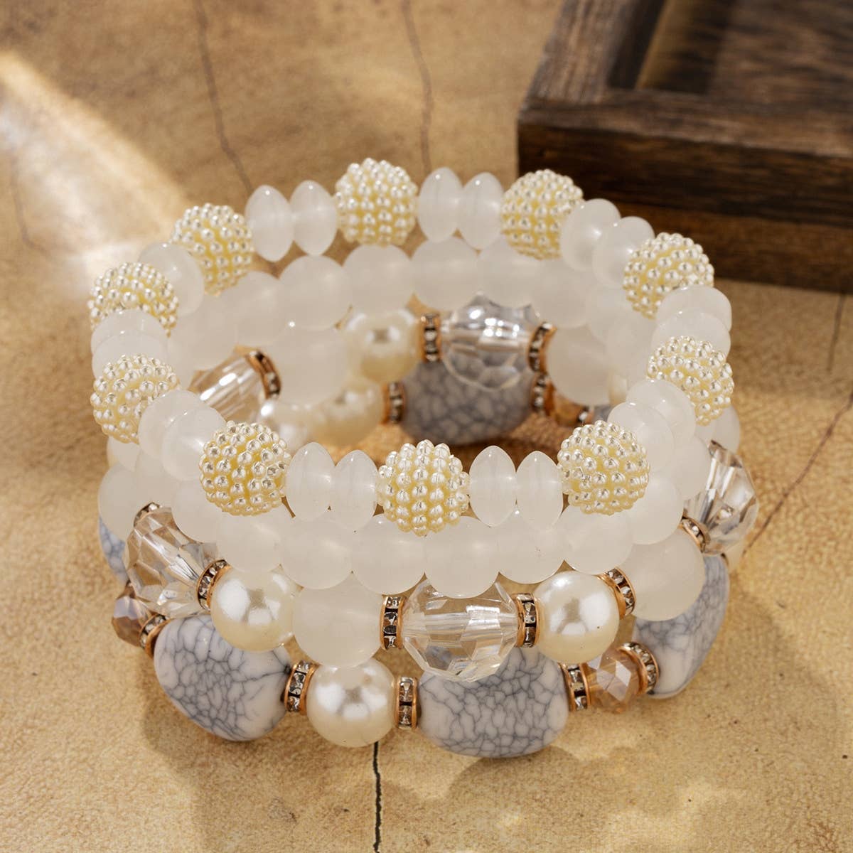 GLASS BEADS COLORFUL BRACELET