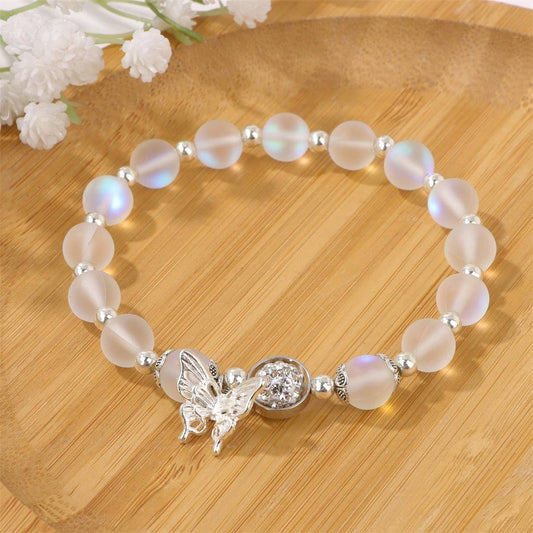 SUMMER BUTTERFLY WHITE MOONLIGHT BRACELET_CWAJE2089