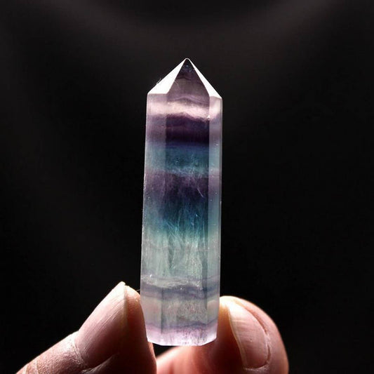 Rainbow Fluorite Crystal Point Tower_CWMM8107