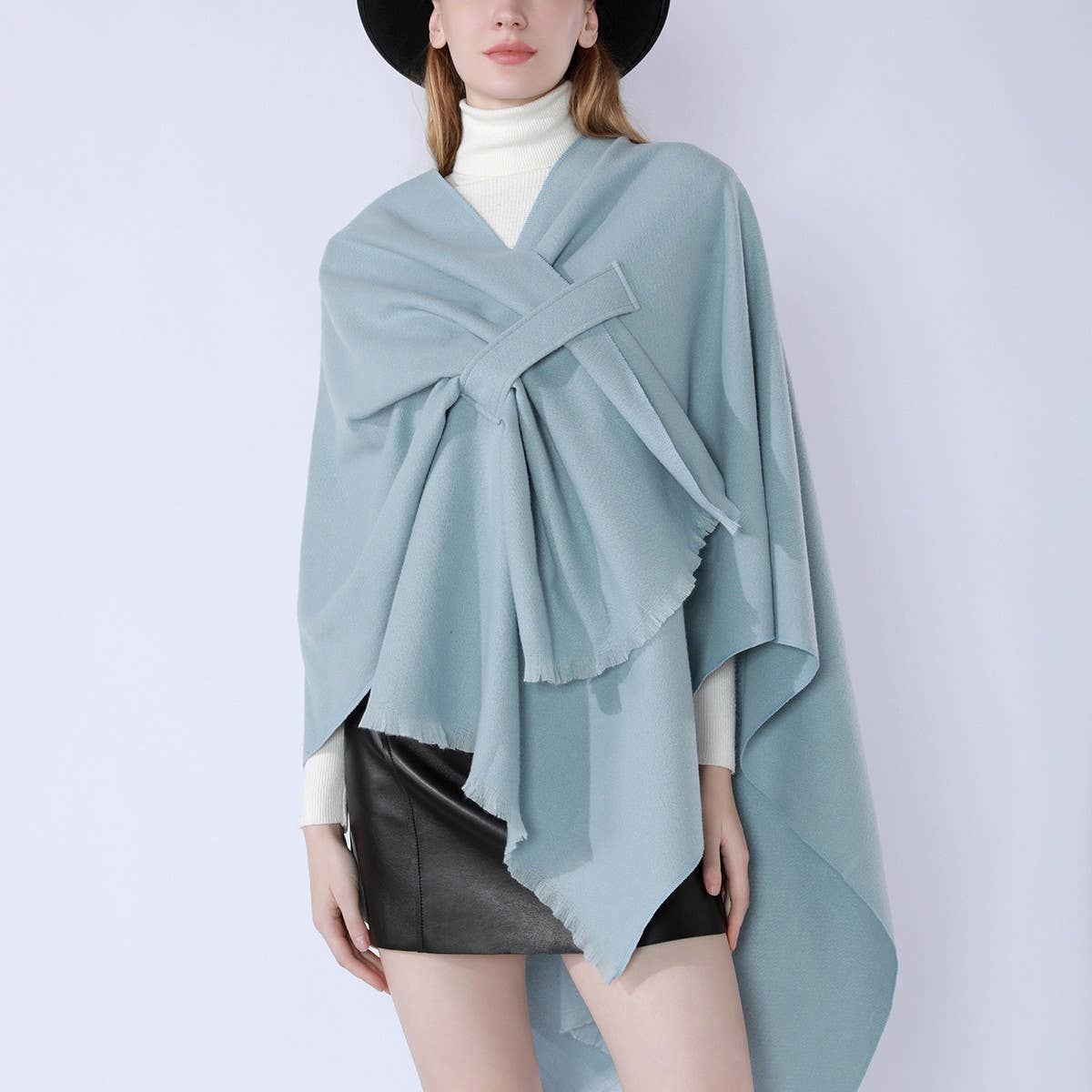 PURE COLOR HIGH-GRADE WARM CASHMERE SHAWL_CWMM2091