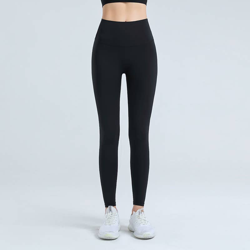 Nude high-waisted tight hip-lifting yoga pants
