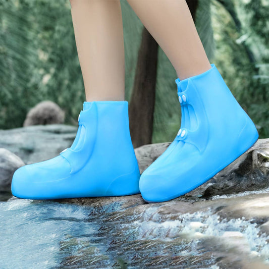 CWMM8543_MID-TUBE NON-SLIP THICKENED PORTABLE RAIN BOOTS