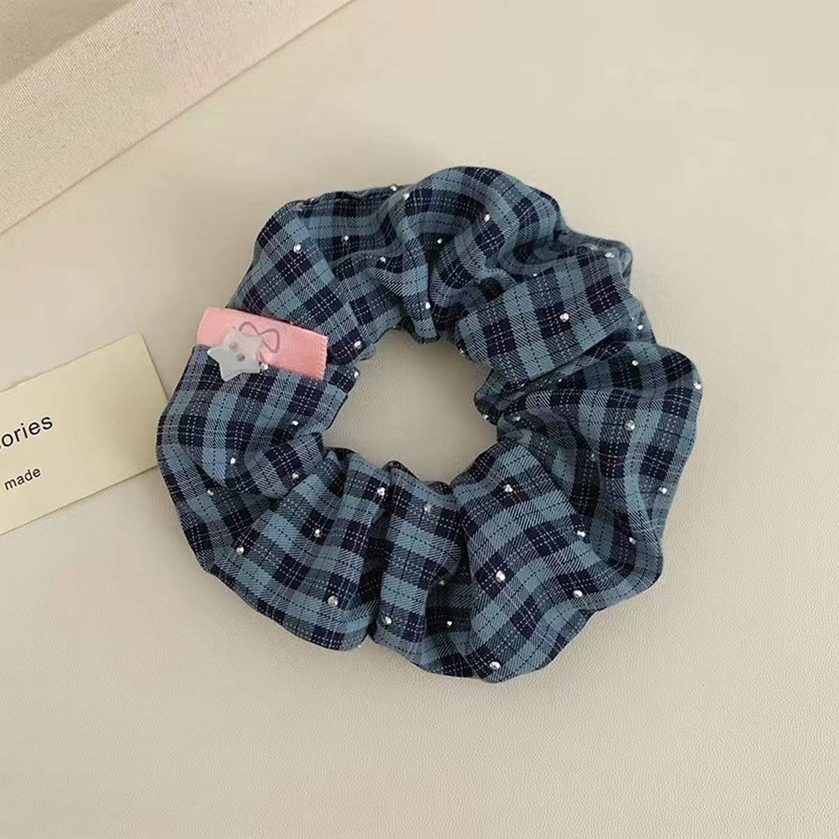 CHECK PATTERN DIAMOND HAIR BAND HAIR ACCESSORIES_CWAHA3701