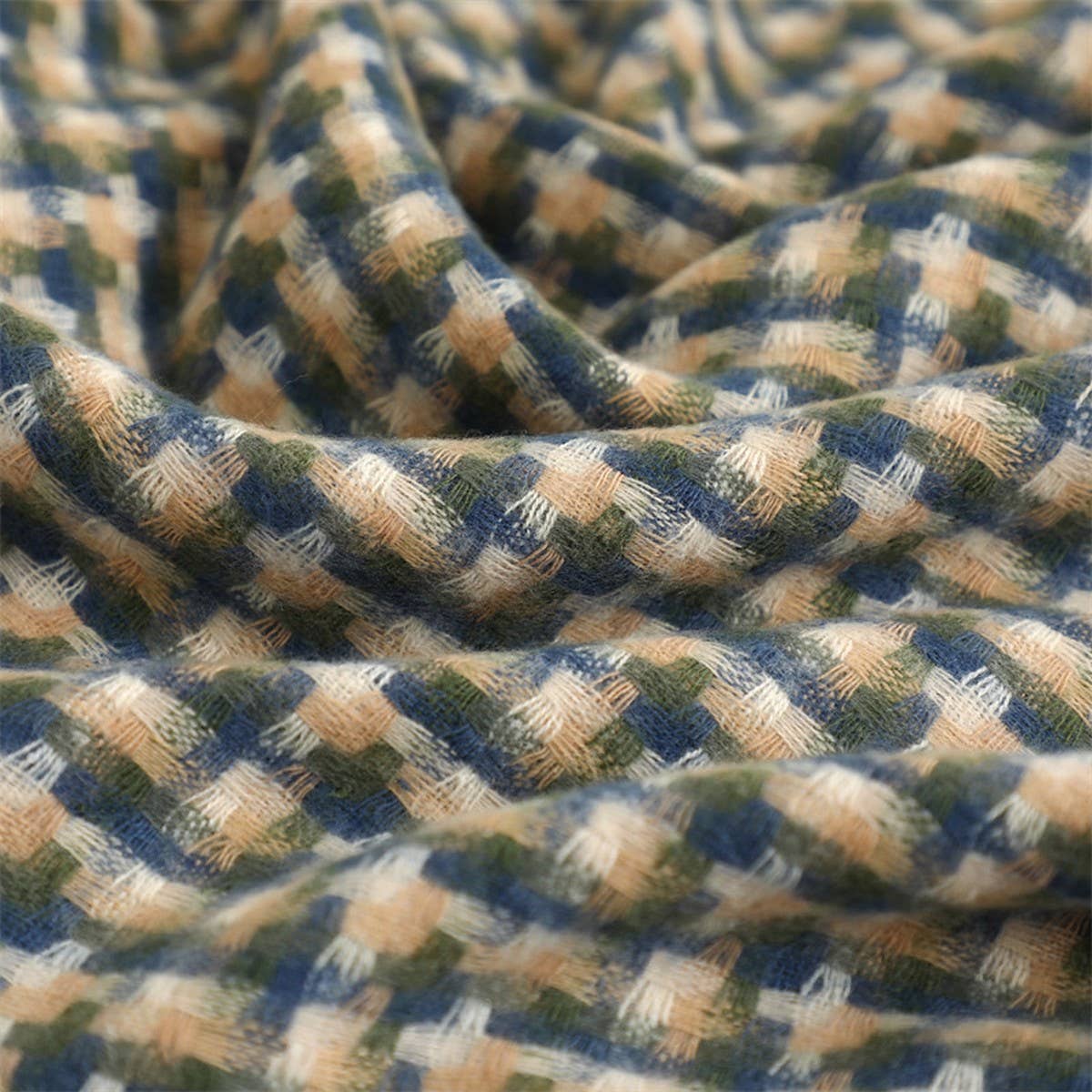 NEW RETRO BRITISH PLAID WARM SCARF