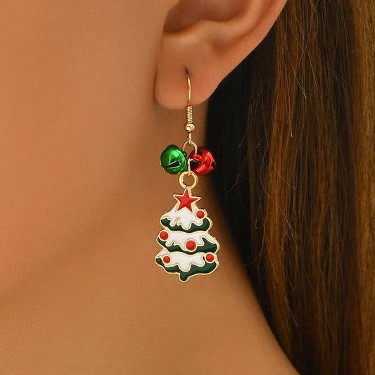 FASHION CHRISTMAS ALLOY PENDANT WOMEN'S EARRINGS_CWMM2623