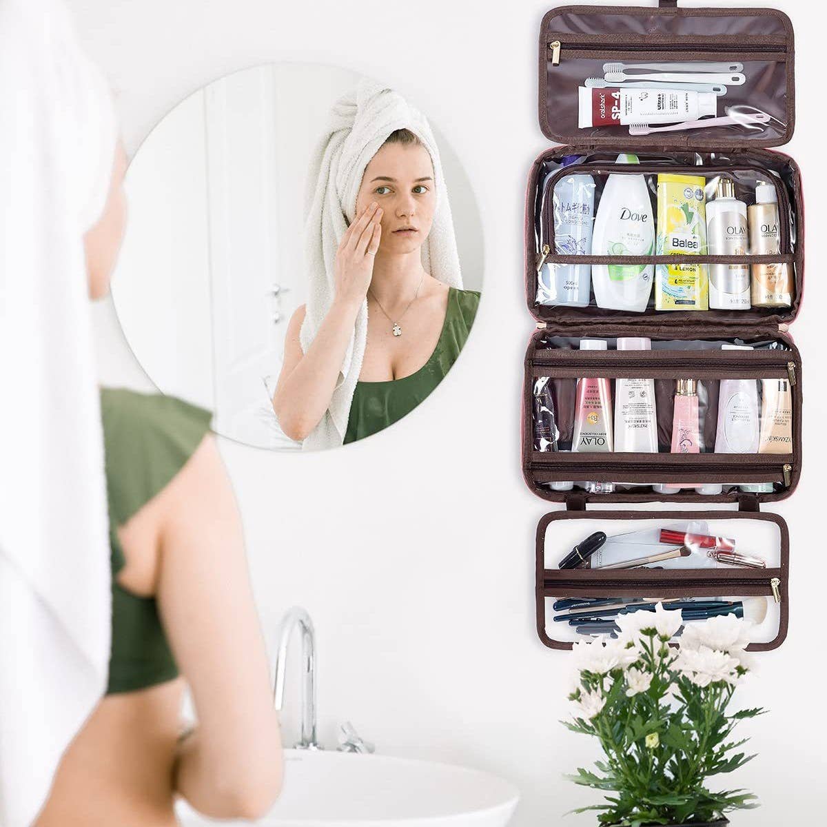 PORTABLE WATERPROOF TRAVEL TOILETRY BAG_CWAB2371