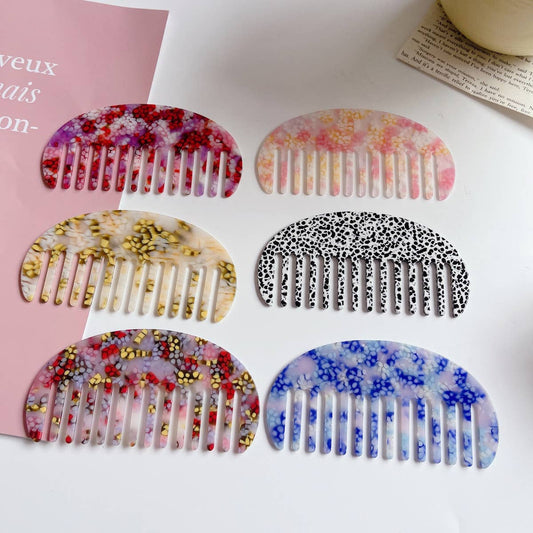 RETRO COLORFUL SPOTTED PATTERN COMB_CWMM1089