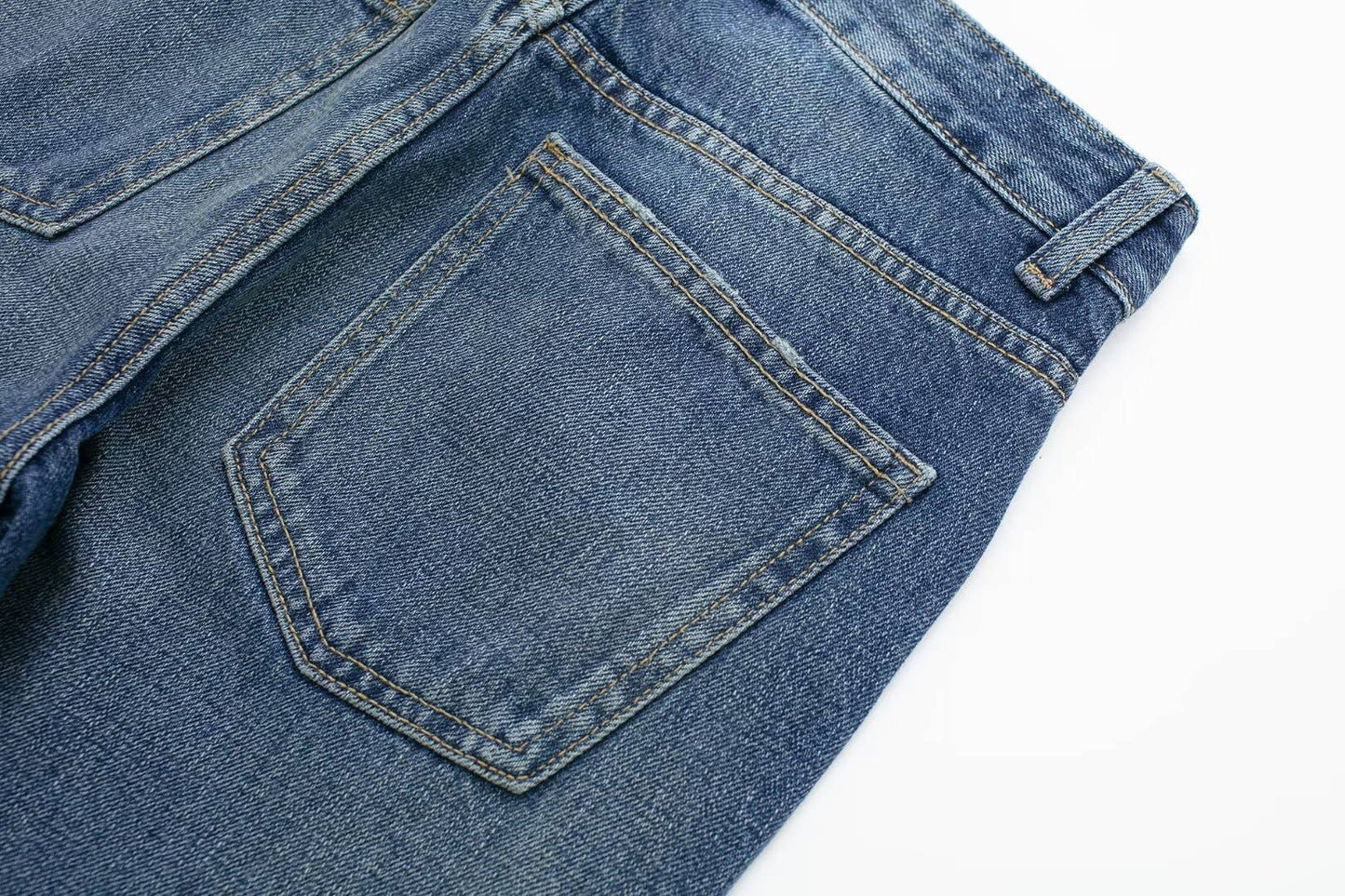 MID-RISE FLARED LONG JEANS FOR WOMEN