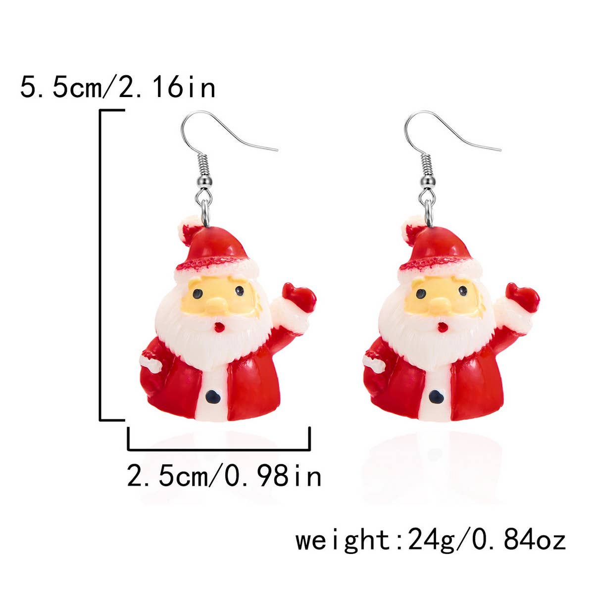 CHRISTMAS TREE SNOWFLAKE EARRINGS