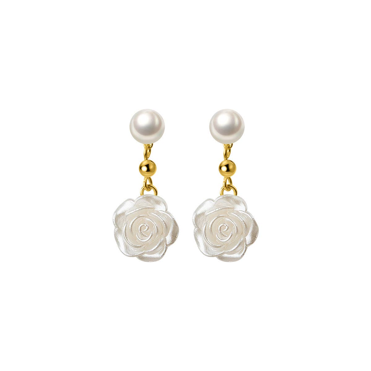 S925 Silver needle freshwater pearl stud earrings