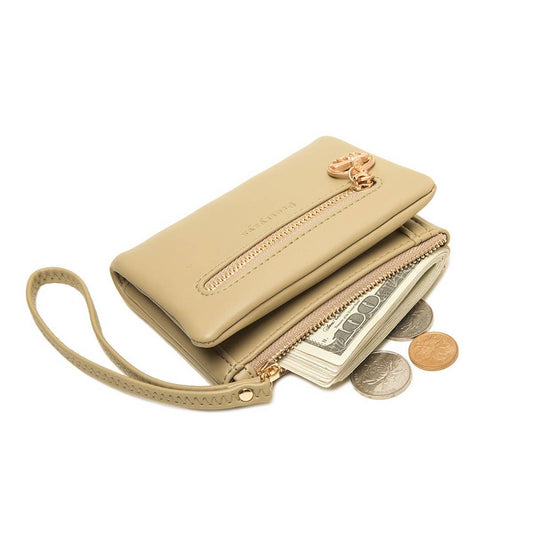 SHORT ZIPPER FOLDING WALLET FOR WOMEN_CWAB2328
