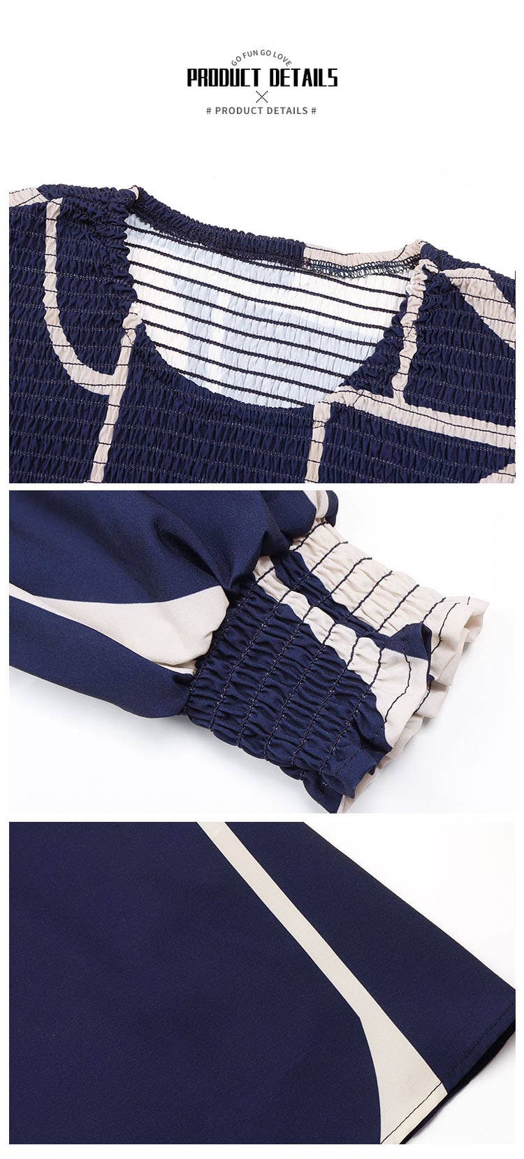 PRINT DRESSES WITH LONG SLEEVES AND WAIST