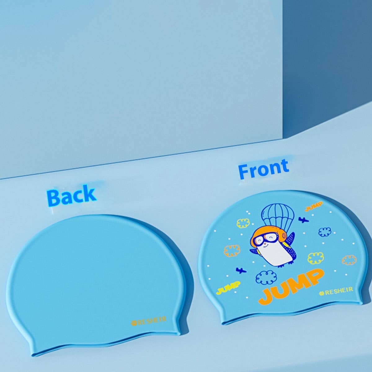 Kids' Silicone Swim Cap ? Cute Cartoon, Comfy Fit