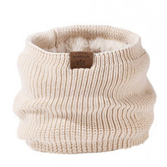 CWAH2207_WINTER THICKENED WOOLEN HAT BIB TWO-PIECE SET