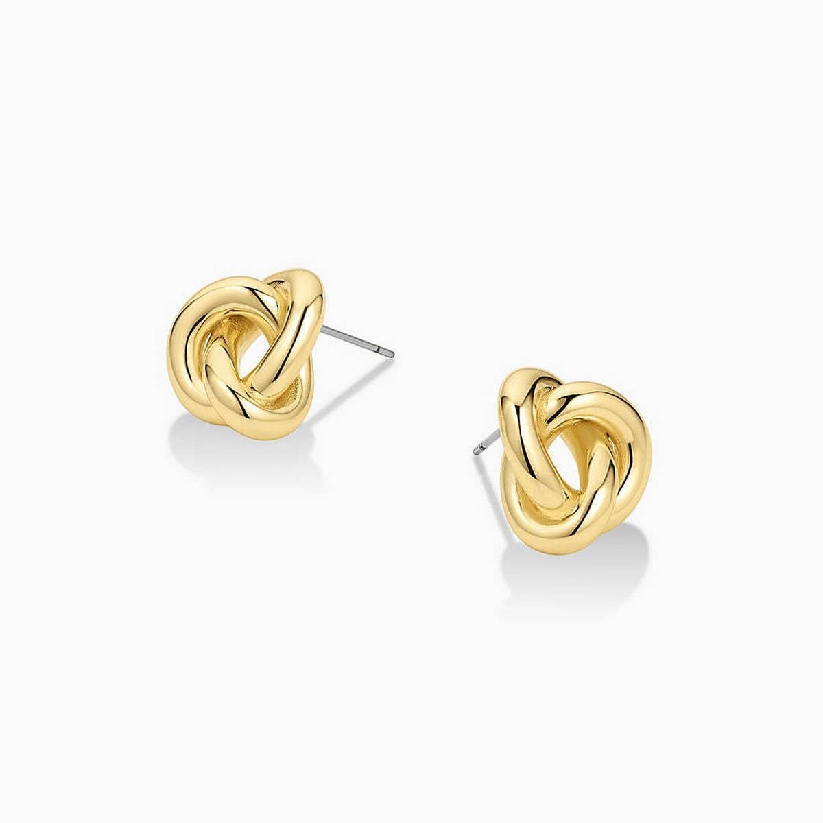 Irregular Line Curve Studs 18K Gold Plated
