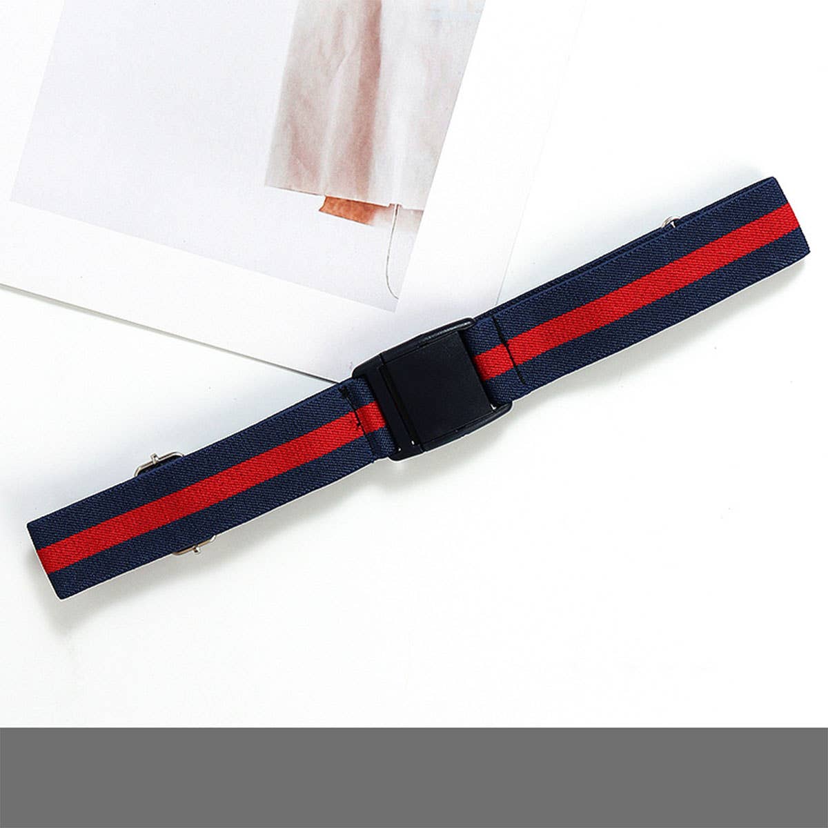 VERSATILE BRAIDED BELT BUCKLE ELASTIC BELT_CWABE0683