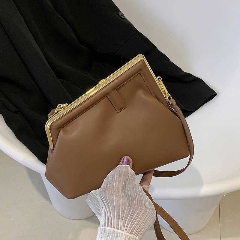 Fashionable irregular crossbody triangular bag
