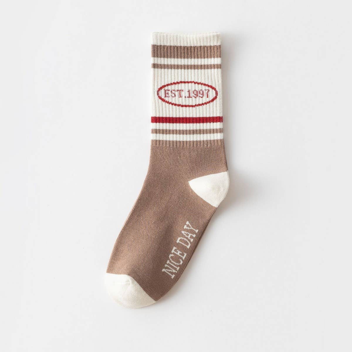 NEW LADIES CARTOON SMILEY FACE LETTER SOCKS